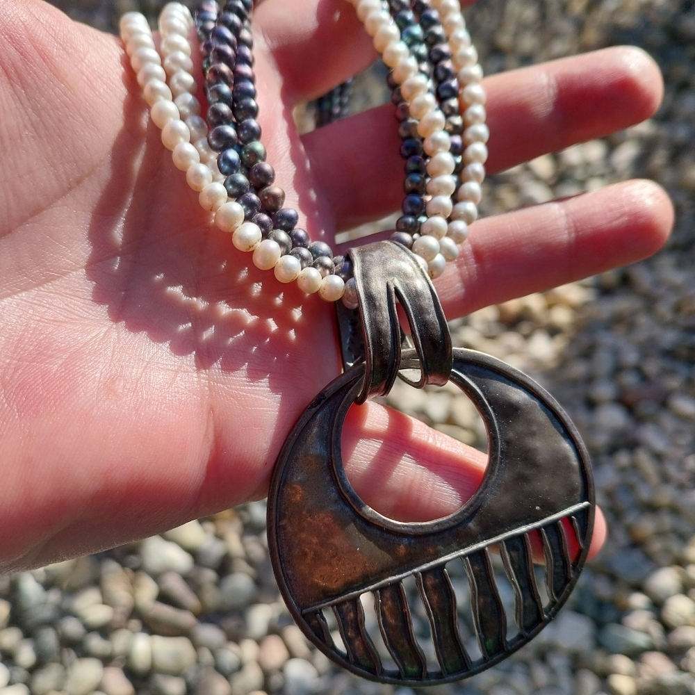 Silpada Sterling Silver Pearl Necklace - Picture 4 of 16